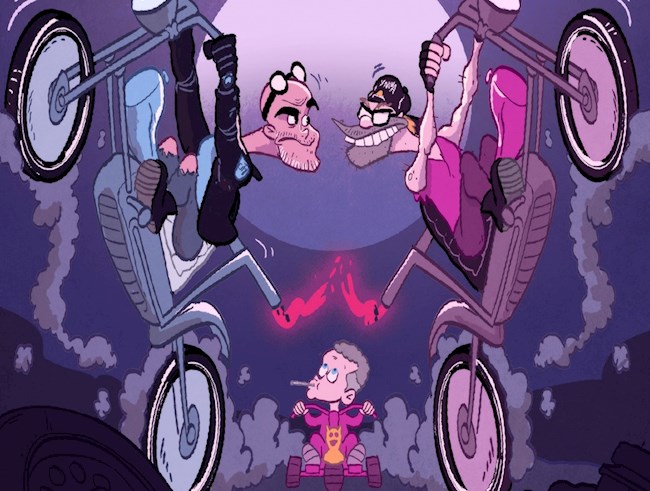 Biếm họa: Pep và Klopp cho đứa trẻ Ole hít khói trong cuộc đua vô địch