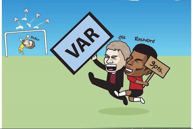 Biếm họa: VAR lại cứu MU, Lampard khốn khổ với hàng phòng ngự