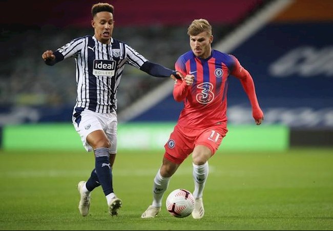 Chelsea may mắn cầm hòa West Brom, Timo Werner phản ứng thế nào