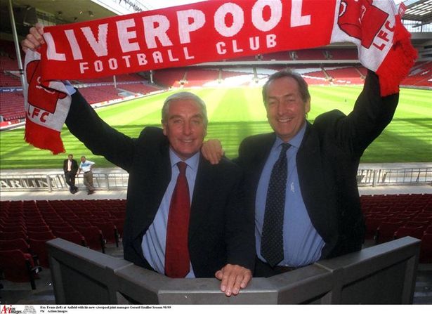 Bo doi bo doi Roy Evans va Gerard Houllier chi co quang thoi gian tai vi ngan ngui o Liverpool
