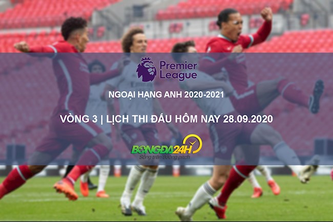 Lịch thi đấu Liverpool vs Arsenal - Ngoại hạng Anh đêm nay 28/9/2020