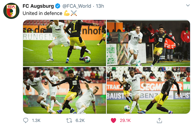 Augsburg tiếp tục giục Dortmund nhả Jadon Sancho hình ảnh