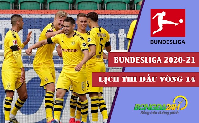 Lịch thi đấu bóng đá Đức mới nhất vòng 14 Bundesliga 2021 hình ảnh