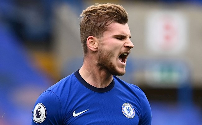 Timo Werner sút vào lưới trống sau 12 trận tịt ngòi