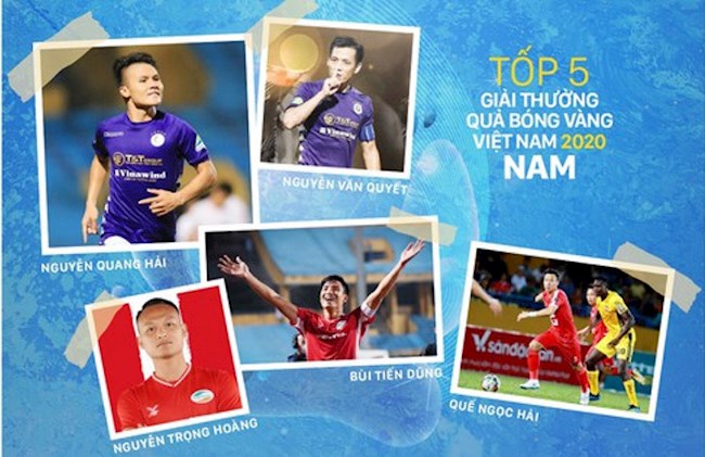 5 đề cử cuối cho giải QBV Việt Nam 2020