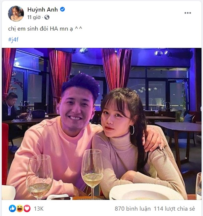 Không dự Gala Quả bóng Vàng, Quang Hải đi hẹn hò Huỳnh Anh hình ảnh Không dự Gala Quả bóng Vàng, Quang Hải đi hẹn hò Huỳnh Anh hình ảnh