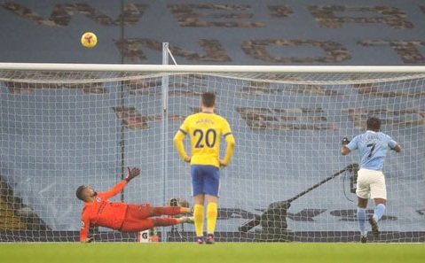 Tiền đạo Raheem Sterling đá hỏng 11m, Pep Guardiola nói gì hình ảnh