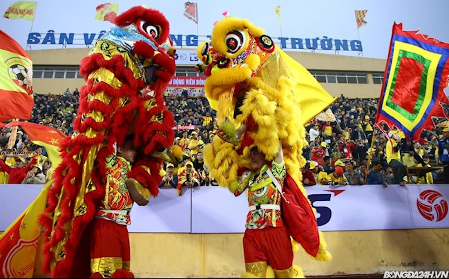 CLB Nam Định múa lân CLB Nam Định múa lân