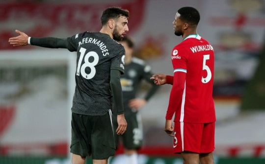 MU hòa Liverpool, tiền vệ Bruno Fernandes phản ứng thế nào hình ảnh