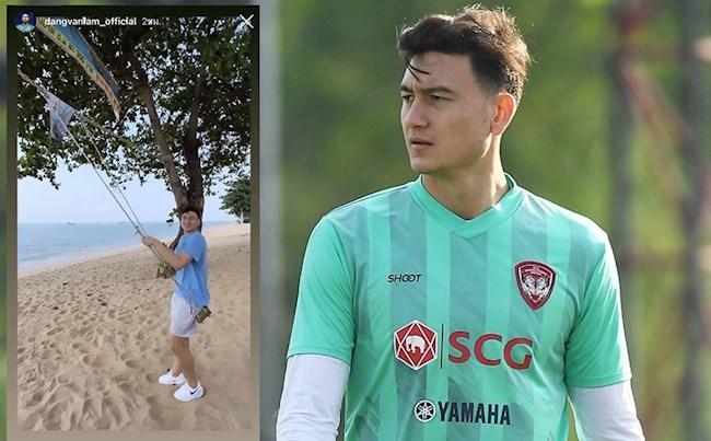 Đặng Văn Lâm trêu ngươi fan Thái khi tung ảnh đi biển hình ảnh