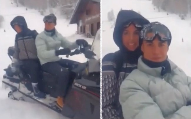 Cristiano Ronaldo vi phạm lệnh cách ly để đi trượt tuyết hình ảnh