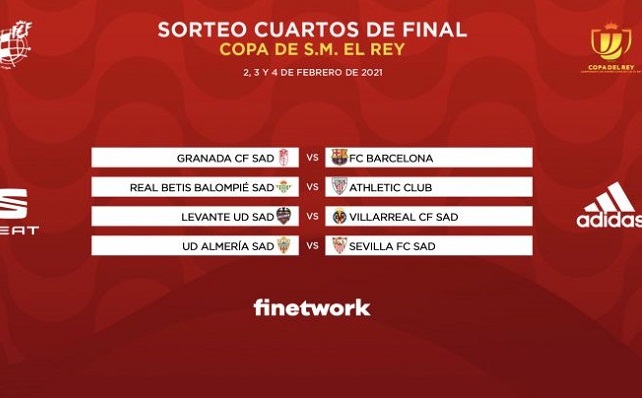 Bốc thăm vòng tứ kết Cúp Nhà Vua Tây Ban Nha Barca dễ thở hình ảnh