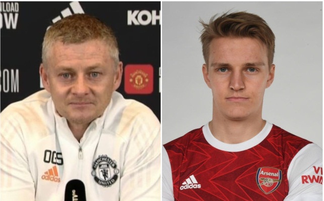 HLV Solskjaer khen Arsenal vụ tiền vệ Martin Odegaard hình ảnh