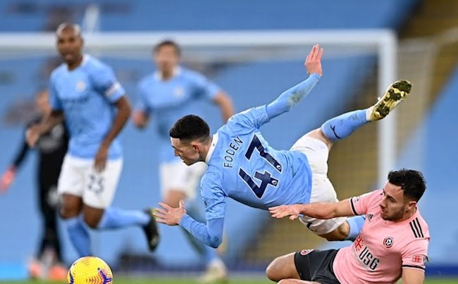 Man City phải rất vất vả mới đánh bại Sheffield 1-0