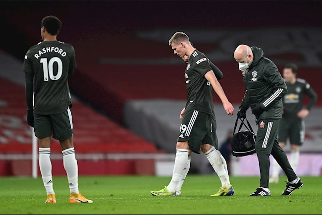 Lý do hy hữu khiến McTominay sớm rời sân trong trận gặp Arsenal hình ảnh
