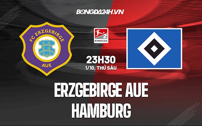 Nhận định bóng đá Erzgebirge Aue vs Hamburg 23h30 ngày 1/10 (Hạng 2 Đức 2021/22)