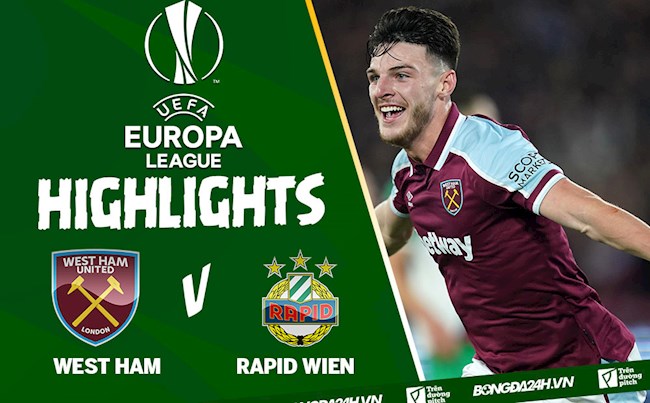 Video West Ham vs Rapid Wien Europa League