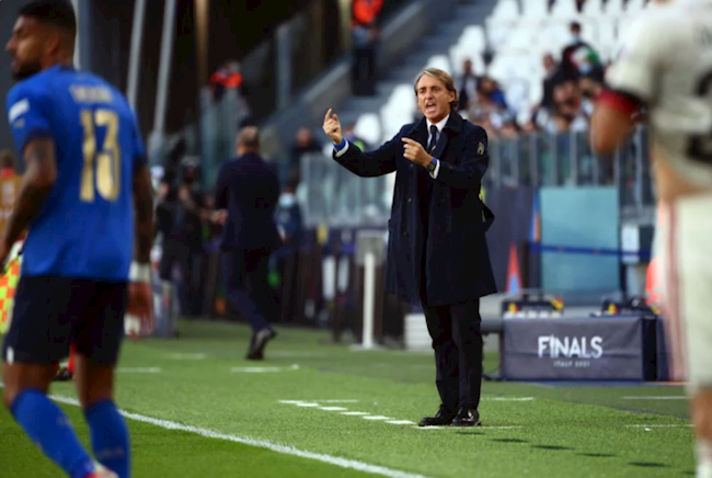 HLV Roberto Mancini hài lòng về màn trình diễn của các học trò HLV Roberto Mancini hài lòng về màn trình diễn của các học trò