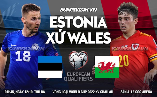 Nhận định,  Estonia vs Wales 1h45 ngày 12/10 (Vòng loại World Cup 2022)