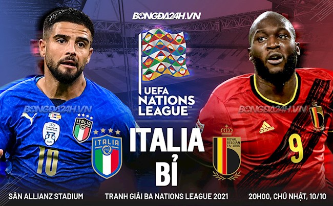 trận tranh hạng 3 euro-May hơn Bỉ, Italia đứng hạng 3 chung cuộc ở UEFA Nations League 2020/21 