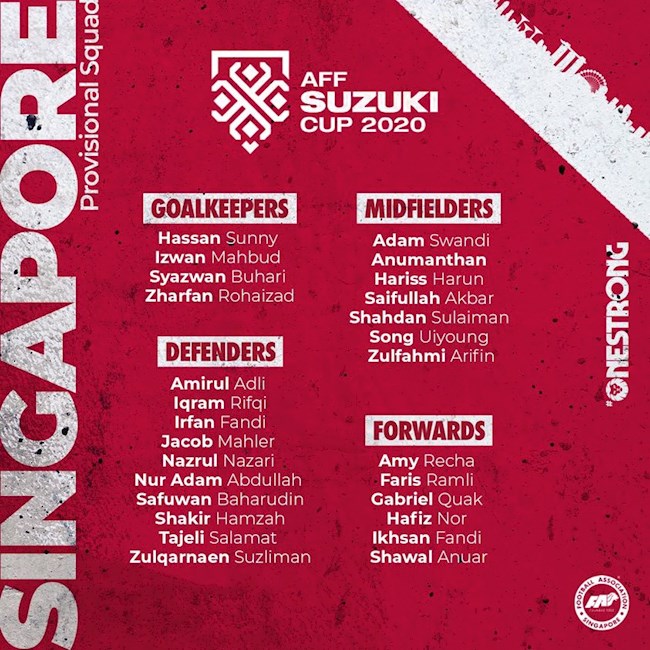 ĐT Singapore lên danh sách cho AFF Cup 2020 3 anh em nhà Fandi Ahmad có tên hình ảnh 2