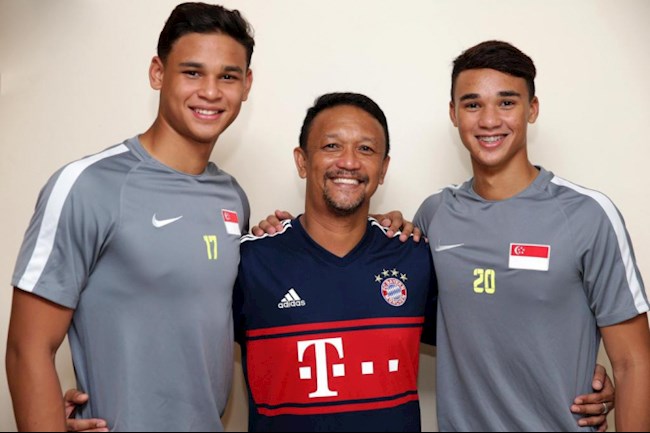 Các con trai huyền thoại Fandi Ahmad được gọi lên tuyển Singapore chuẩn bị cho AFF Cup 2020