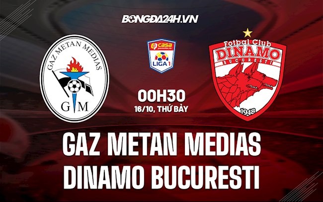 Nhận định Gaz Metan Medias vs Dinamo Bucuresti 0h30 ngày 16/10 (VĐQG Romania 2021/22)