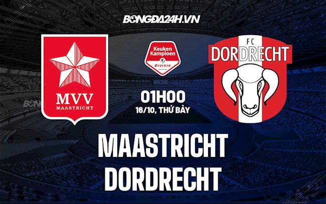 Nhận định,  Maastricht vs Dordrecht 1h00 ngày 16/10 (Hạng 2 Hà Lan 2021/22)