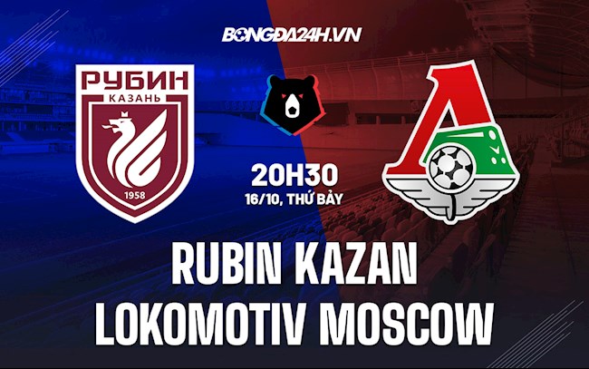 Soi kèo Rubin Kazan vs Lokomotiv Moscow VĐQG Nga 2021/22
