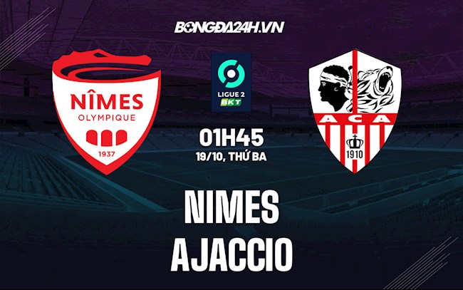 Soi kèo Nimes vs Ajaccio Hạng 2 Pháp 2021/22