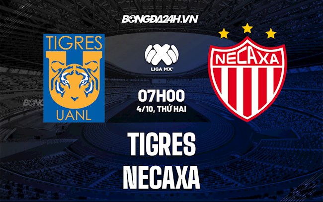 Nhận định, dự đoán Tigres vs Necaxa 7h00 ngày 4/10 (VĐQG Mexico 2021)