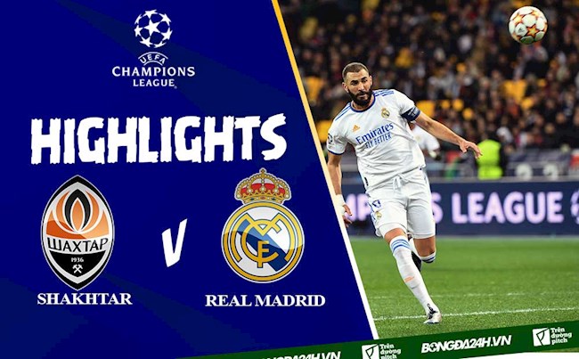 Video cúp C1 Shakhtar Donetsk vs Real Madrid: Hiệp 2 bùng nổ