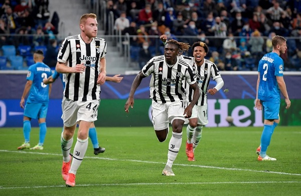 Juventus đã toàn thắng 3 trận mở màn vòng bảng Champions League