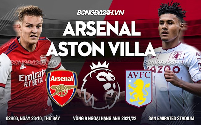 Arsenal thắng áp đảo Aston Villa