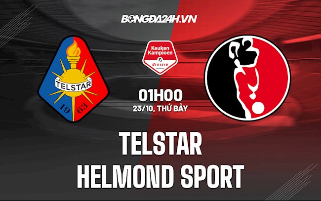 Soi kèo Telstar vs Helmond Sport Giải Hạng 2 Hà Lan