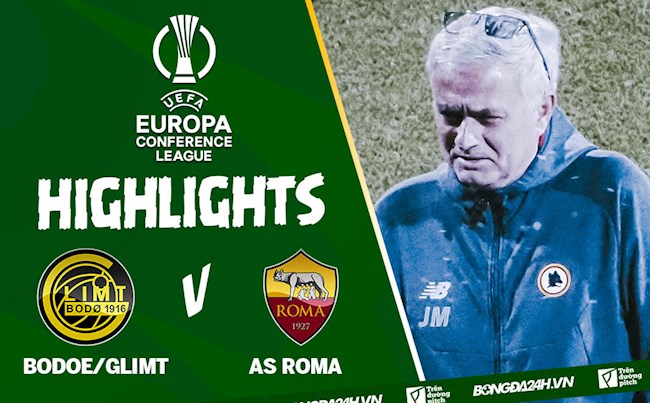 Video Bodoe/Glimt vs AS Roma Europa Conference League: Cú Sốc