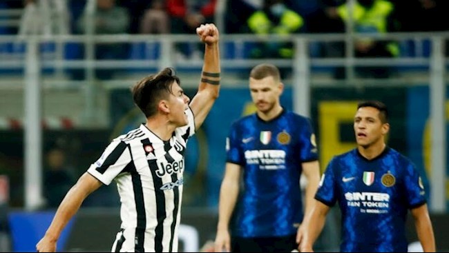 Dybala mừng bàn gỡ trước Inter Milan