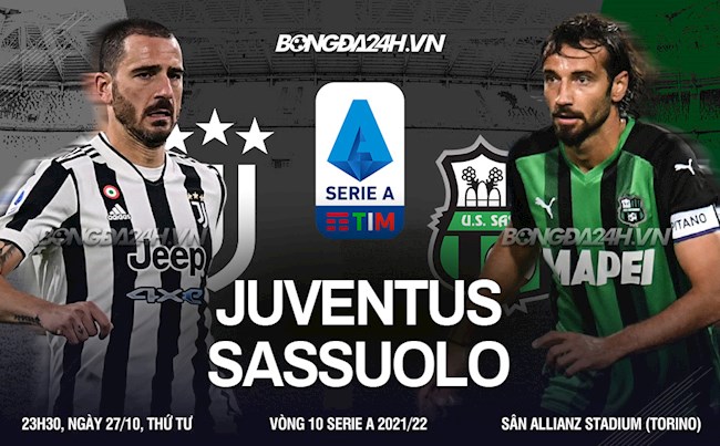 Nhận định bóng đá Juventus vs Sassuolo 23h30 ngày 27/10 (Serie A 2021/22)