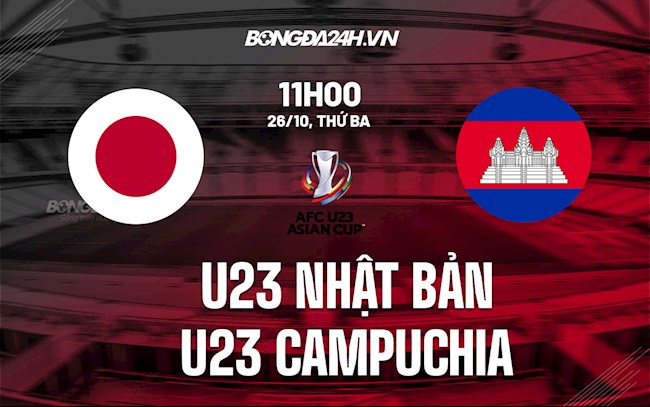 Nhận định U23 Nhật Bản vs U23 Campuchia 11h00 ngày 26/10 (Vòng loại U23 châu Á 2022)