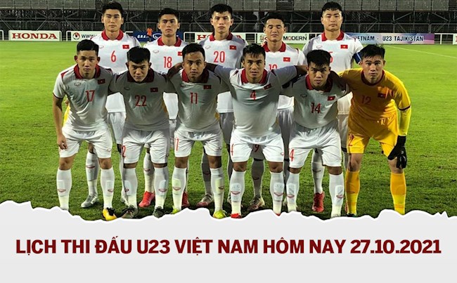 u23 việt nam vs u23 đài loan mấy giờ-Lịch thi đấu U23 Việt Nam hôm nay 27/10 - LTD Vòng Loại U23 châu Á 2022 