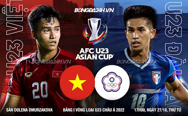 Nhận định U23 Việt Nam vs U23 Đài Bắc Trung Hoa (17h00 ngày 27/10): Không được chủ quan u23 viet nam đài loan