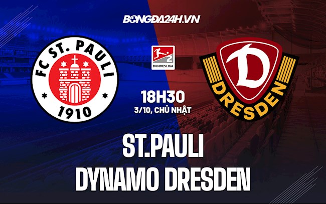 Nhận định bóng đá St.Pauli vs Dynamo Dresden 18h30 ngày 3/10 (Hạng 2 Đức 2021/22)
