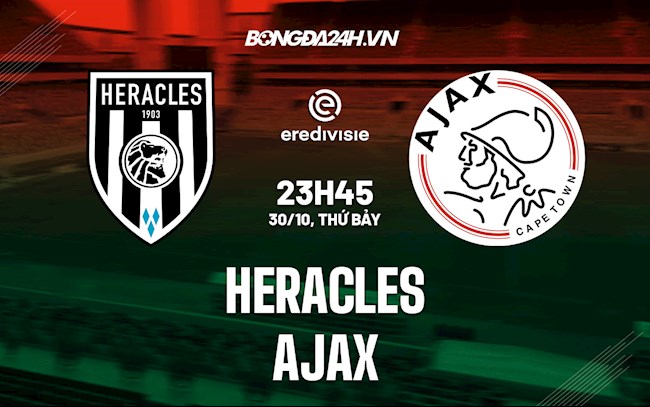 Nhận định, dự đoán Heracles vs Ajax 23h45 ngày 30/10 (VĐQG Hà Lan 2021/22)