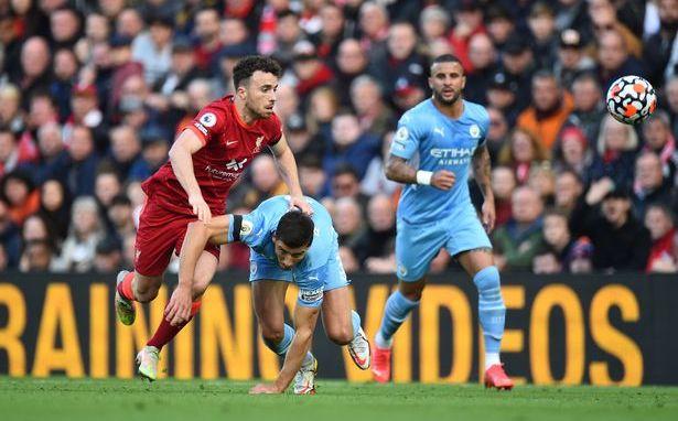 Liverpool vs Man City Diogo Jota