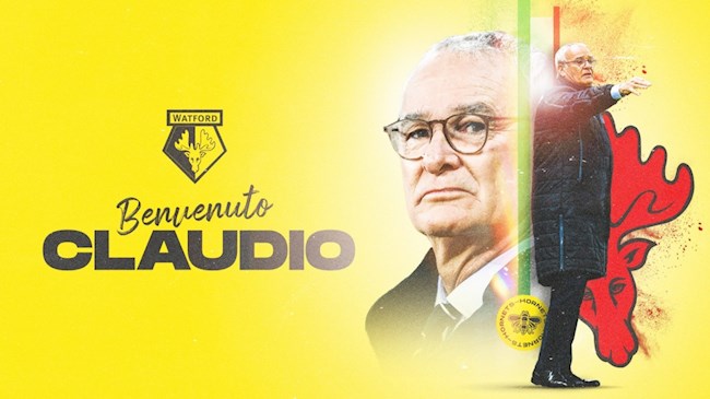 HLV Claudio Ranieri chính thức dẫn dắt Watford