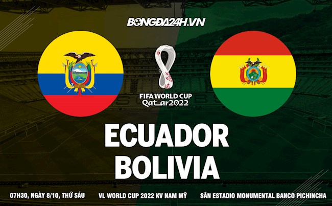 Nhận định, dự đoán Ecuador vs Bolivia 7h30 ngày 8/10 (Vòng loại World Cup 2022)
