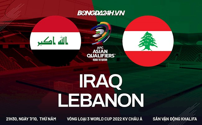 Nhận định bóng đá Iraq vs Lebanon 21h30 ngày 7/10 (Vòng loại World Cup 2022)