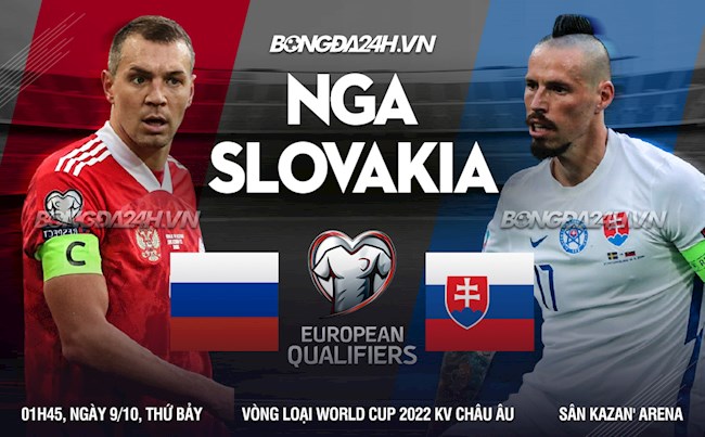 Nhận định,  Nga vs Slovakia 1h45 ngày 9/10 (Vòng loại World Cup 2022)