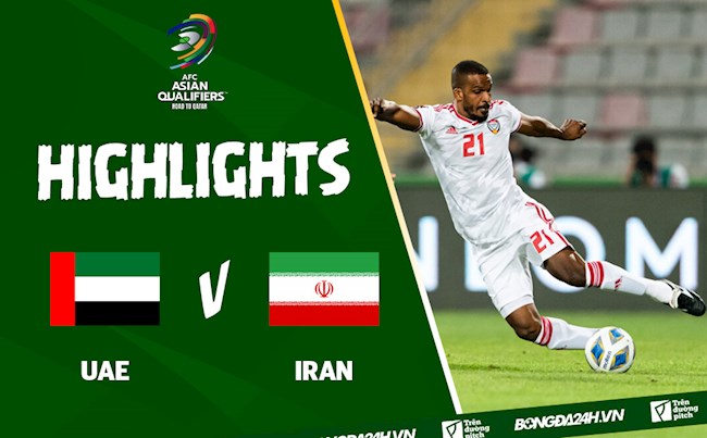 Video bóng đá: UAE 0-1 Iran (Vòng loại World Cup 2022)