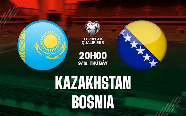Nhận định,  Kazakhstan vs Bosnia 20h00 ngày 9/10 (Vòng loại World Cup 2022)